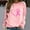 Pink, variant on Babysbule Womens Hoodless Sweatshirt Women Fashion Casual Print Round Neck Loose Long Sleeve T-shirt Tops Blouse Hoodless Sweatshirts