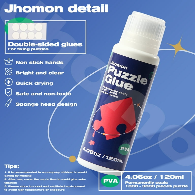  Nariolar Jigsaw Puzzle Glue Clear with Applicator