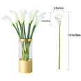 thumbnail image 3 of 20 Pcs Milk White Artificial Calla Lily Flowers for Home Kitchen & Wedding Decorations (White), 3 of 7