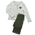 thumbnail image 5 of Lixiuxyad Flannel Pajama Long Sleeve Top And Pants With Heart Embroidery Cozy Loungewear For Home Sleepwear Womens Sleepwear S, 5 of 5