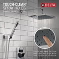 thumbnail image 5 of Delta 342701 Modern Square Non Shared Function Shower System Package - Black, 5 of 8