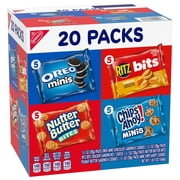 Nabisco Classic Mix Variety Pack, OREO, CHIPS AHOY!, Nutter Butter, RITZ Bits Cheese, 20 Snack Packs
