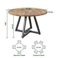 thumbnail image 5 of Hijob 42 Inch Rustic Round Dining Table, Circle Dining Table for Dining Room, Home(Only Table), 5 of 8