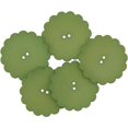 thumbnail image 1 of Mibo 5pcs Nylon Resin - Daisy Shape - Festive Holiday Button - 64L(40mm) - 2 Hole - Pine Green, 1 of 4