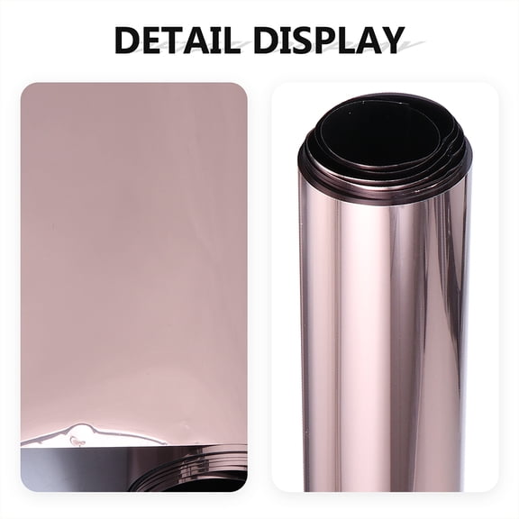 Moluckfu Brown One-Way Privacy Window Film Reflective Film for Home Interior Use