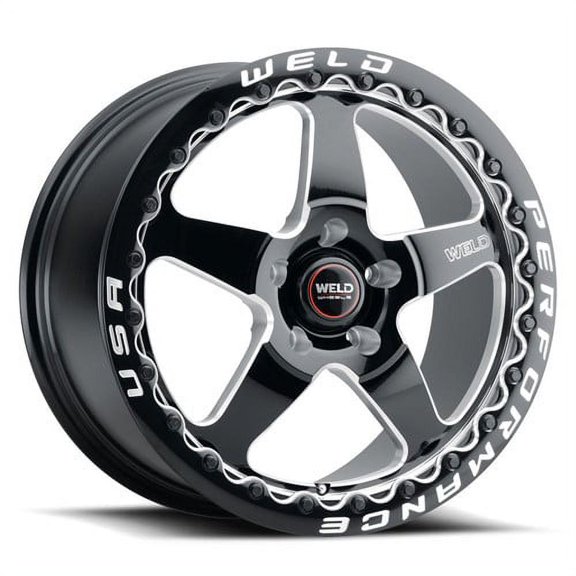 18x10 WELD Performance S904 Ventura BEADLOCK Black Milled Wheel 5x4.5 (50mm)