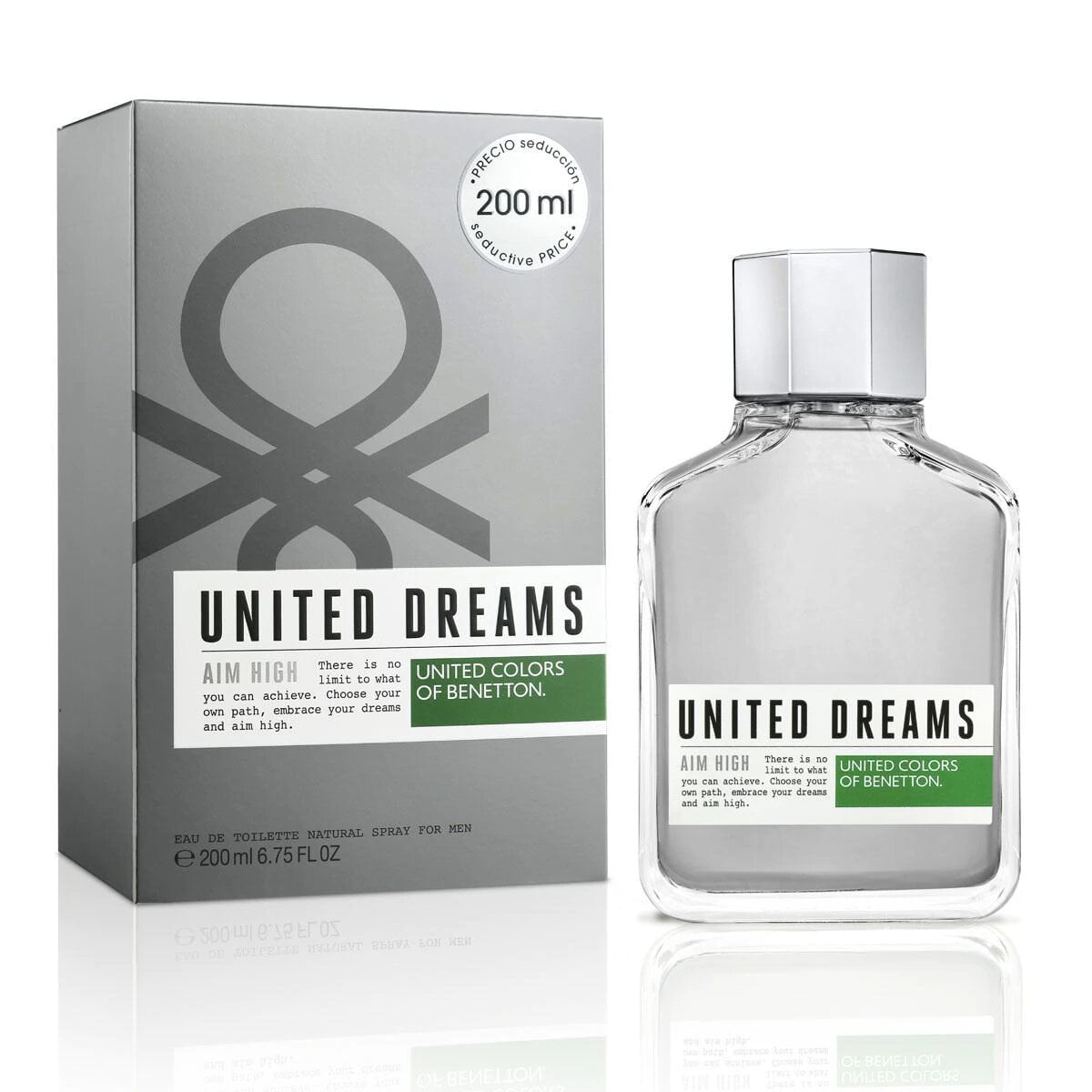 Benetton United Dream Aim High Eau De Toilette Spray For Men, Citrusy ...