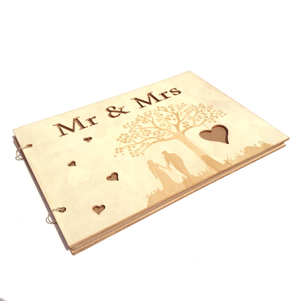 Wedding Guests Signature Book Wooden Signs The Register Of Names Vow Books New 