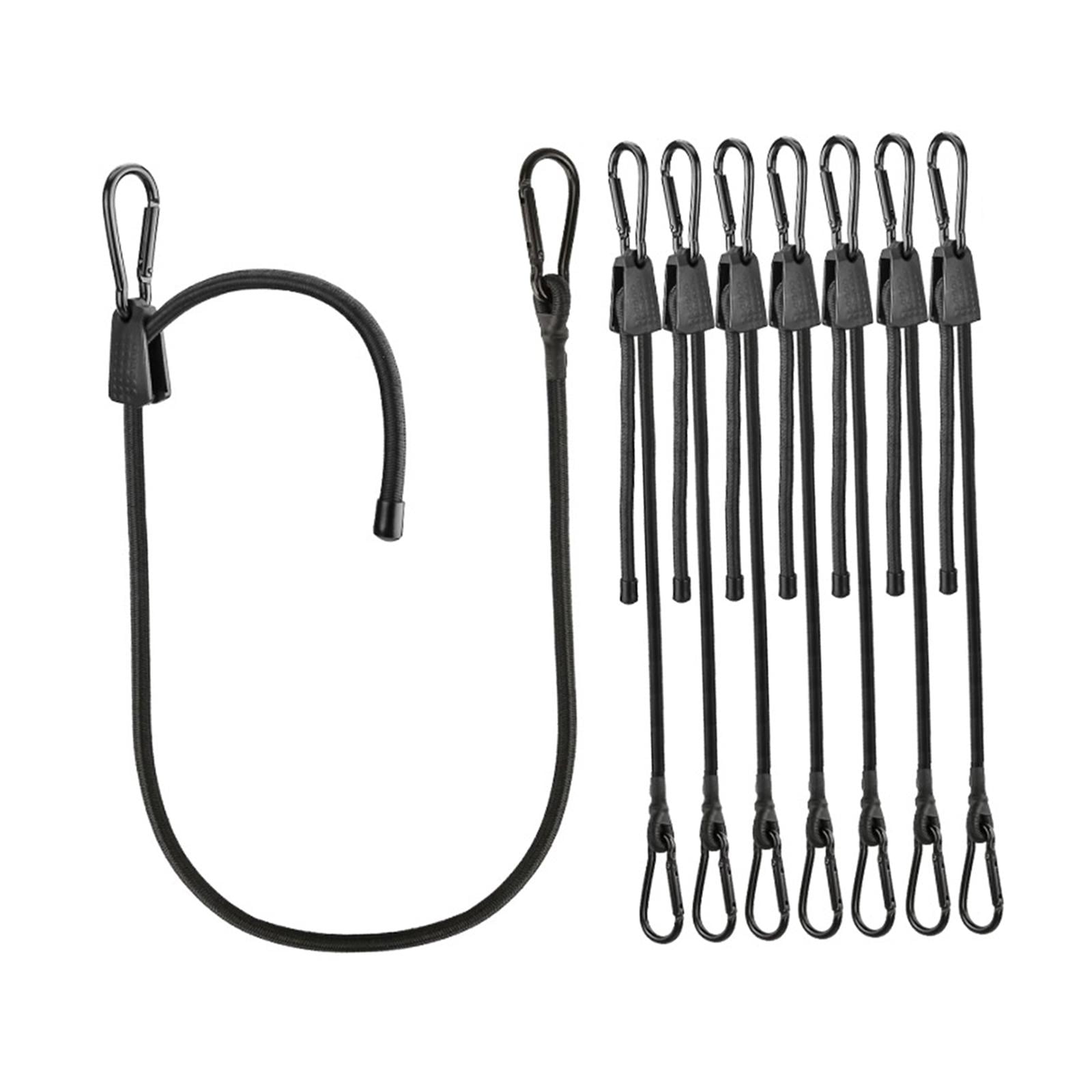funtasica Elastic Rope Stretchable Rope Kit Bungee Jumping with Hooks Elastic Band Antigravity Adjustable Bungee Cord Hooks Heavy Duty 8PCS