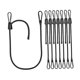 thumbnail image 2 of Mosquetón de cuerda elástica, correas elásticas para practicar cuerdas de saltar, banda elástica, 8 piezas, 2 of 9