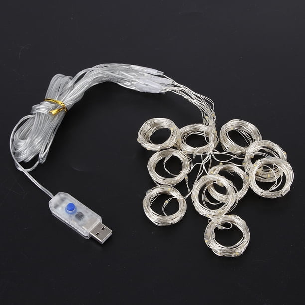 Cadena de luz NikouMX 200LED USB remoto 3x2m alambre de cobre decoración
