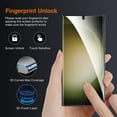 thumbnail image 5 of Dteck 2+2 Pack for Samsung Galaxy S23 Ultra Screen Protector, 2 Pack Soft TPU Film with Black Camera Lens Protectors Fingerprint Compatible 3D Curved Max Coverage, HD Screen Protector for S23 Ultra,, 5 of 5