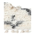 thumbnail image 6 of Unique Loom Hygge Shag Collection Area Rug - Trellis (9' x 12' 2" Rectangle Ivory/Gray), 6 of 7