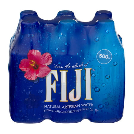 Fiji Natural Artesian Water, 6pk - Walmart.com