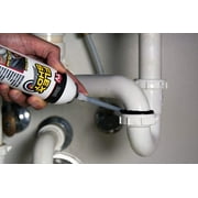 2-pack Flex Shot Rubber Adhesive Sealant Caulk - Mildew Resistant, Waterproof - 2 Pack, 8 oz, White — Residential Use, Standard Application