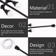 thumbnail image 3 of NUOLUX 7Ud Miniature Street Light En Negro Para De Mesas De Arena, 3 of 6