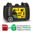 thumbnail image 3 of Champion 3400 Watt Dual Fuel RV Ready Portable Inverter Generator with Electric Start, 3 of 21