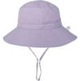 thumbnail image 1 of LinYooLi Wide Brim Bucket Hat for Kids Spring Summer Outdoor Sun Protection Headwear Baby Boy Windproof Rope Fisherman Hat, 1 of 8