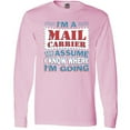 thumbnail image 3 of Inktastic Mail Carrier Postal Worker Long Sleeve T-Shirt, 3 of 5