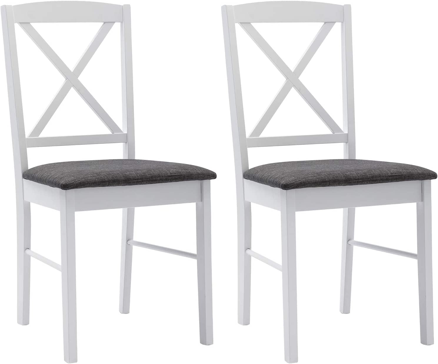 Duhome Dining Chairs Set of 2 Wood Dining Room Chairs with Cross Back