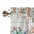 thumbnail image 4 of Thanksgiving Valances for Windows Farmhouse Kitchen Curtains Valances Rod Pocket Valance Curtains for Kitchen Windows Green Orange Blue Pumpkin Fall Eucalyptus Window Valances for Bathroom 54"x18", 4 of 6