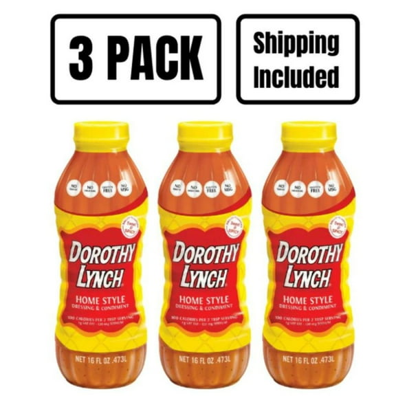 Homestyle Dorothy Lynch Salad Dressing | Gluten Free | Trans Fat-Free Ingredients | Sweet and Spicy | Thick And Creamy | Pack of 3 | 16 oz. | Shipping Included