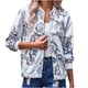 thumbnail image 1 of Chaquetas para mujer Abrigos Abrigos Damas Impresión Chaqueta de cuello redondo Abrigo de manga larga Odeerbi ODB-5, 1 of 9