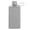 Grey, variant on Portable Flat Water Bottle for Travel, Reusable Flask Fits Purse and Pocket, Leakproof Slim Drinking Bottle for Outdoor Sports Fitness Camping, Green, 3.35x7.68 Inch