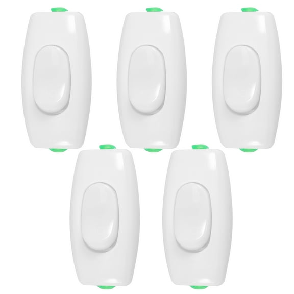 unbranded  5 Pcs Light Switch Switches LED Electrical Outlet Cover White