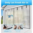 thumbnail image 4 of Privacy Garage Door Screen for 2 Car Garage 16x7FT, Blackout Magnetic Screen Door with Retractable Fiberglass Mesh&Heavy Duty Weighted Bottom, Easy Assembly&Pass for Garage/Patio-Sliver Grey, 4 of 5