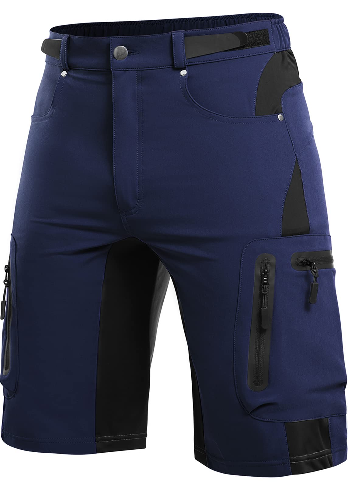 Wespornow Men's Belted Stretch Cargo Shorts With 6 Pockets, up to Size