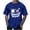 mens shirts-Blue, variant on Mens Shirts Men Tops T Shirts for Man Summer Fashion Casual Men's Round Neck Printed T-Shirt Top Black XL
