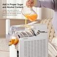 thumbnail image 3 of HiCOZY F1 Slushie Machine, Professional Frozen Drink Maker, Slushy Machine for Home, No Ice Needed, Self-Cleaning, 5 Presets for Milkshakes, Cocktail, Frappés, and More, For Gift, White, 3 of 11