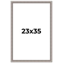 23x35 Frame Grey Real Wood Picture Frame Width 1.25 inches | Interior Frame Depth 0.5 inches | Hans