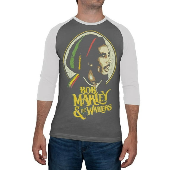 Bob Marley - Circle Tam Raglan - X-Large