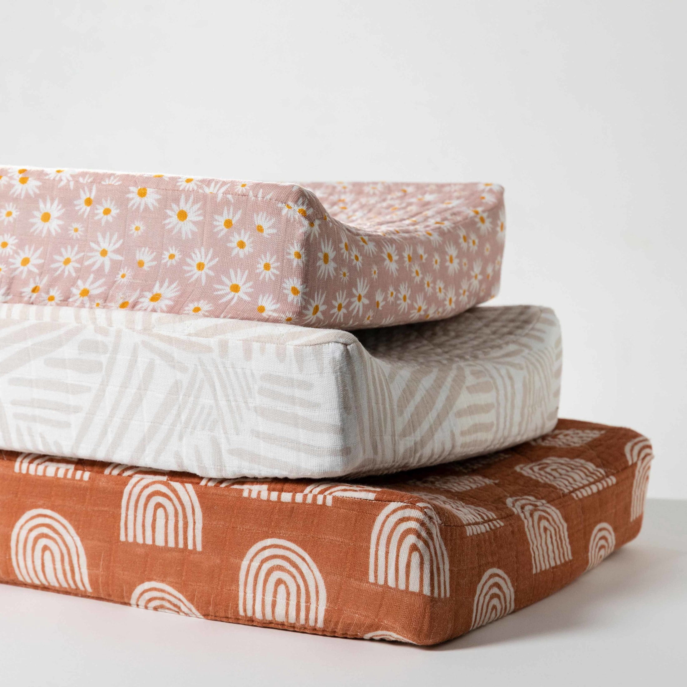 Babyletto Quilted Changing Pad Cover in GOTS Certified Organic Muslin Cotton