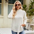 thumbnail image 1 of 2023 nuevo suéter de otoño e invierno para mujer, suéter de punto holgado de estilo perezoso, Top de punto informal de moda europea y americana, 1 of 3