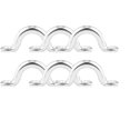 thumbnail image 2 of 2x 6 Unidades Ancla de Cuerda Accesorio de Kayak de material acero Inoxidable - 40mm Sharpla Anillo con lazo en forma de D, 2 of 8
