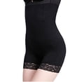 thumbnail image 5 of Peichun Womens Shapewear Tummy Control Safety Shorts High Waisted Stretchy Postpartum Corset Pants with Abdomen and Raised Thin Breathable Dress Bottoming Black XS/S, 5 of 5