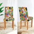 thumbnail image 3 of Yayeee 4 Pack Dining Chair Covers Stretch Parson Chairs Slipcovers Seat Protector, Cartoon Birds Pattern, 3 of 6