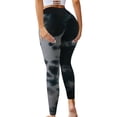 thumbnail image 5 of YUEHUA Women's Tie-Dye Honeycomb Yoga Leggings, Tummy Control Butt Lifting Pants, Stretchy Compression Workout Tights for Casual, 5 of 7