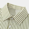 thumbnail image 7 of Ashirexll Button up Shirt Men, Big and Tall Shirts for Men, Summer Casual Fashion Striped Button up Shirts Short Sleeve Turndown Collar Tops with Pocket, 7 of 7