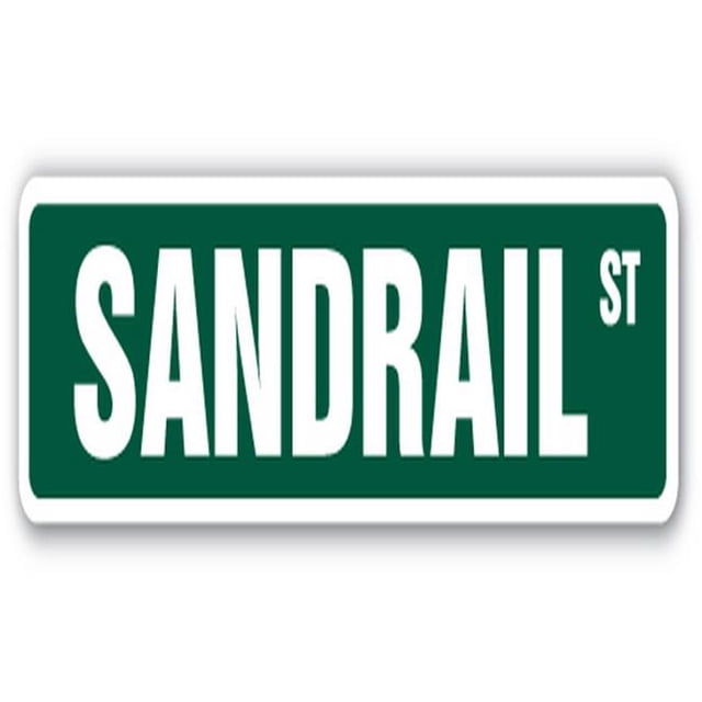 SignMission SS-SANDRAIL Panneau de Rue Sable 18 Po. - Buggy de Dune Sable