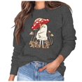 thumbnail image 1 of AYA Sweatshirts for Teen Girls Letter Print Hoodless Long Sleeved Pullover With Pockets, 1 of 5