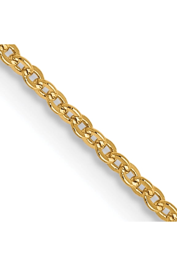 14K Yellow Gold Jbsp's 1.1mm Flat Cable Chain (16 X 1.1) Made In Italy 1501-16