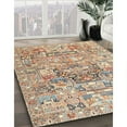 thumbnail image 3 of Ahgly Company Machine Washable Indoor Square Traditional Brown Area Rugs, 7' Square, 3 of 7