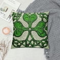 thumbnail image 2 of Nawypu  St Patricks Day Clover Throw Pillow Cover,Shamrock Cushion Case Decoration for Sofa Couch, 2 of 5