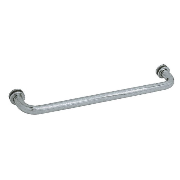 CRL SDTBS18BN Brushed Nickel 18" Single-Sided Towel Bar for Glass