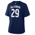thumbnail image 3 of Women's Fanatics Nathan MacKinnon Navy Colorado Avalanche Authentic Stack Name & Number T-Shirt, 3 of 3