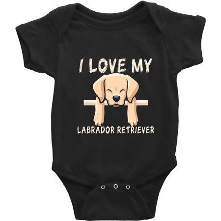 

I Love My Labrador Retriever Cute Infant Clothes for Long Sleeve Newborn Crawl Bodysuit